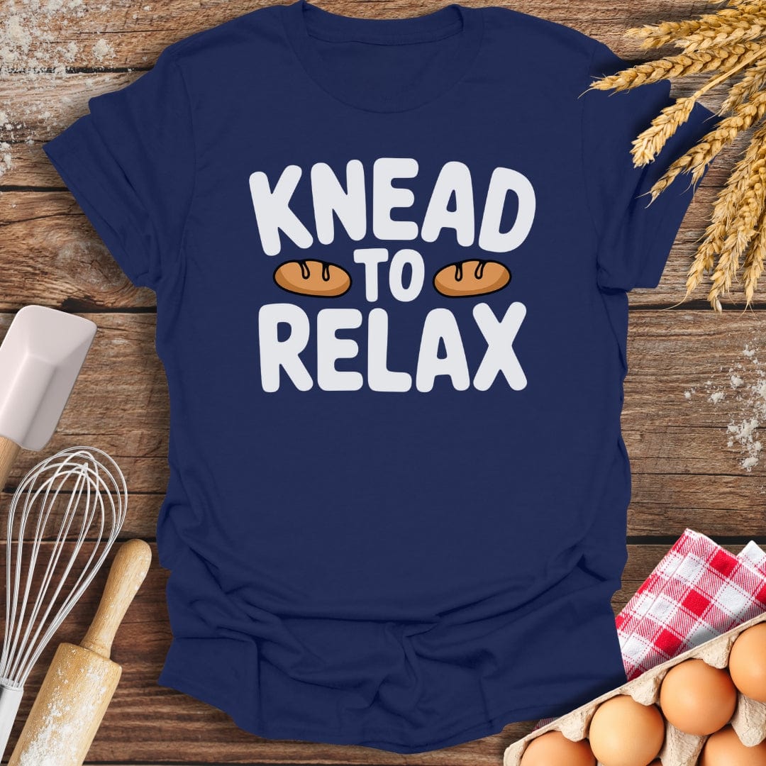 Knead To Relax T-Shirt Navy / S Baking Threads