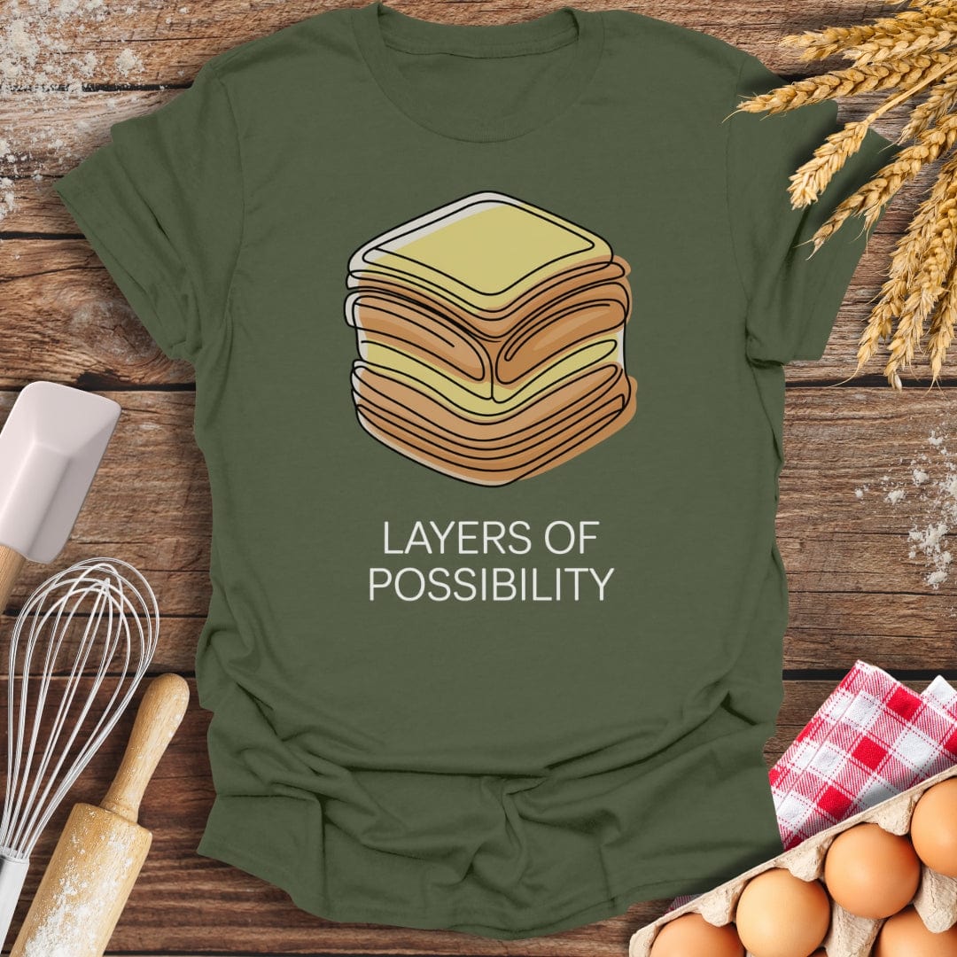 Layers of Possibility T-Shirt Military Green / S Baking Threads