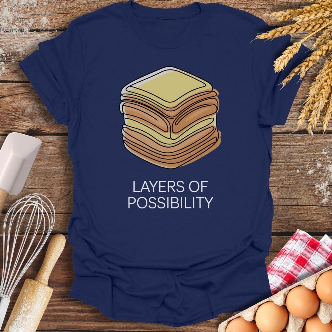 Layers of Possibility T-Shirt Navy / S Baking Threads