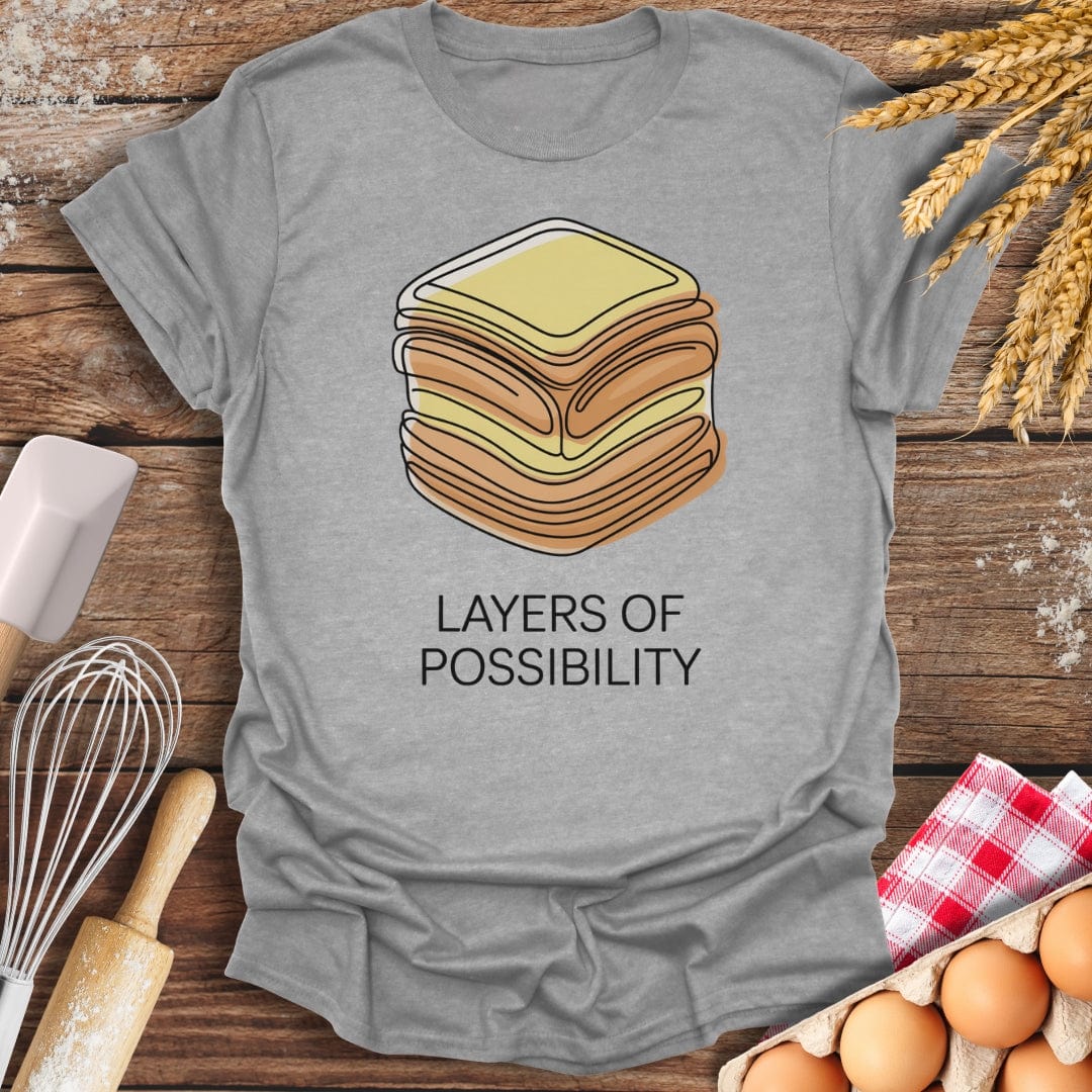 Layers of Possibility T-Shirt Sport Grey / S Baking Threads