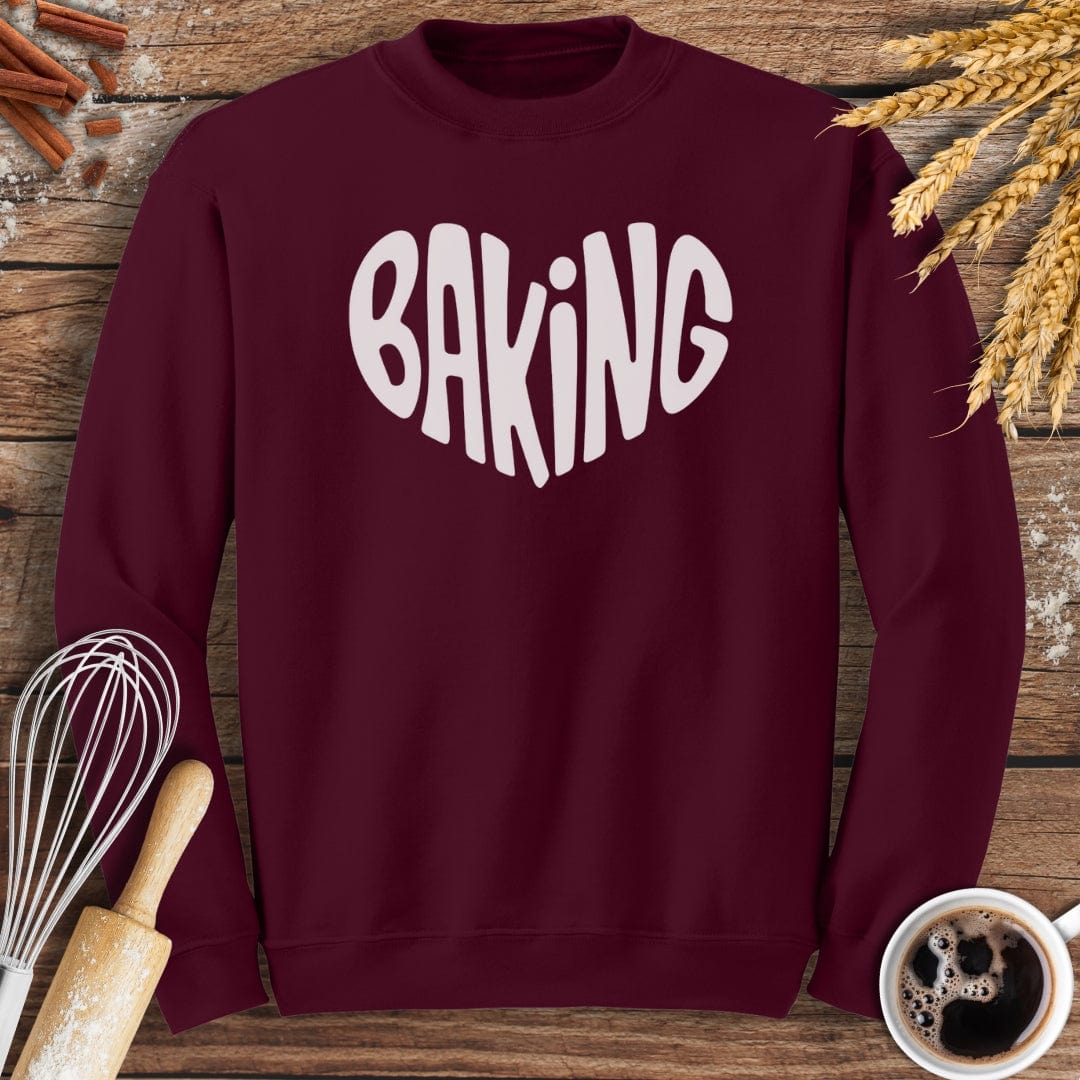 Love Baking Sweatshirt Baking Threads