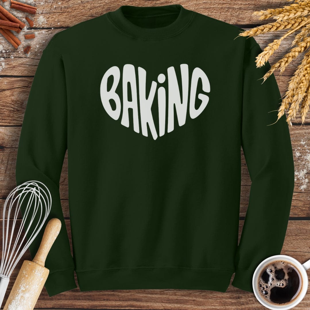 Love Baking Sweatshirt Baking Threads