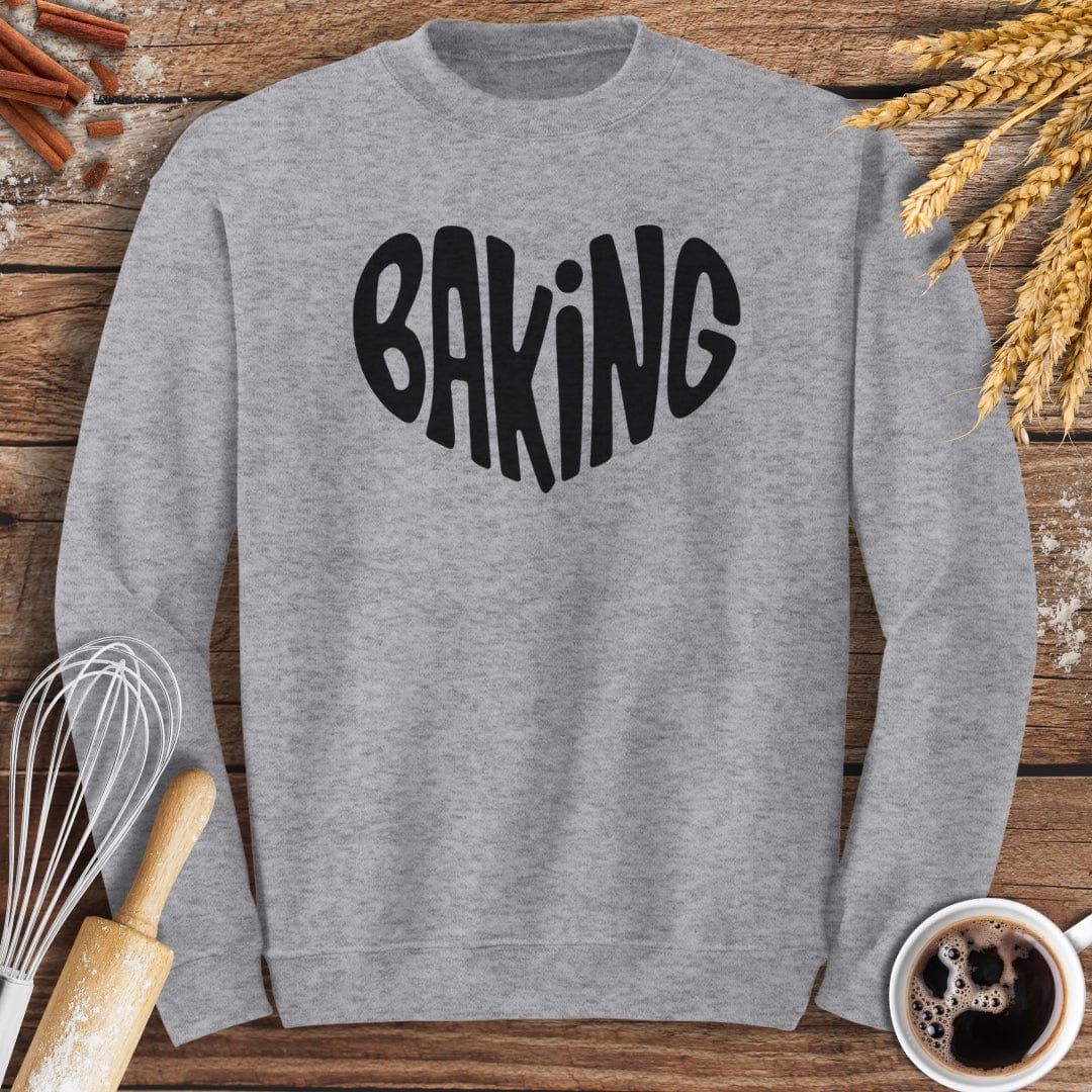 Love Baking Sweatshirt Baking Threads