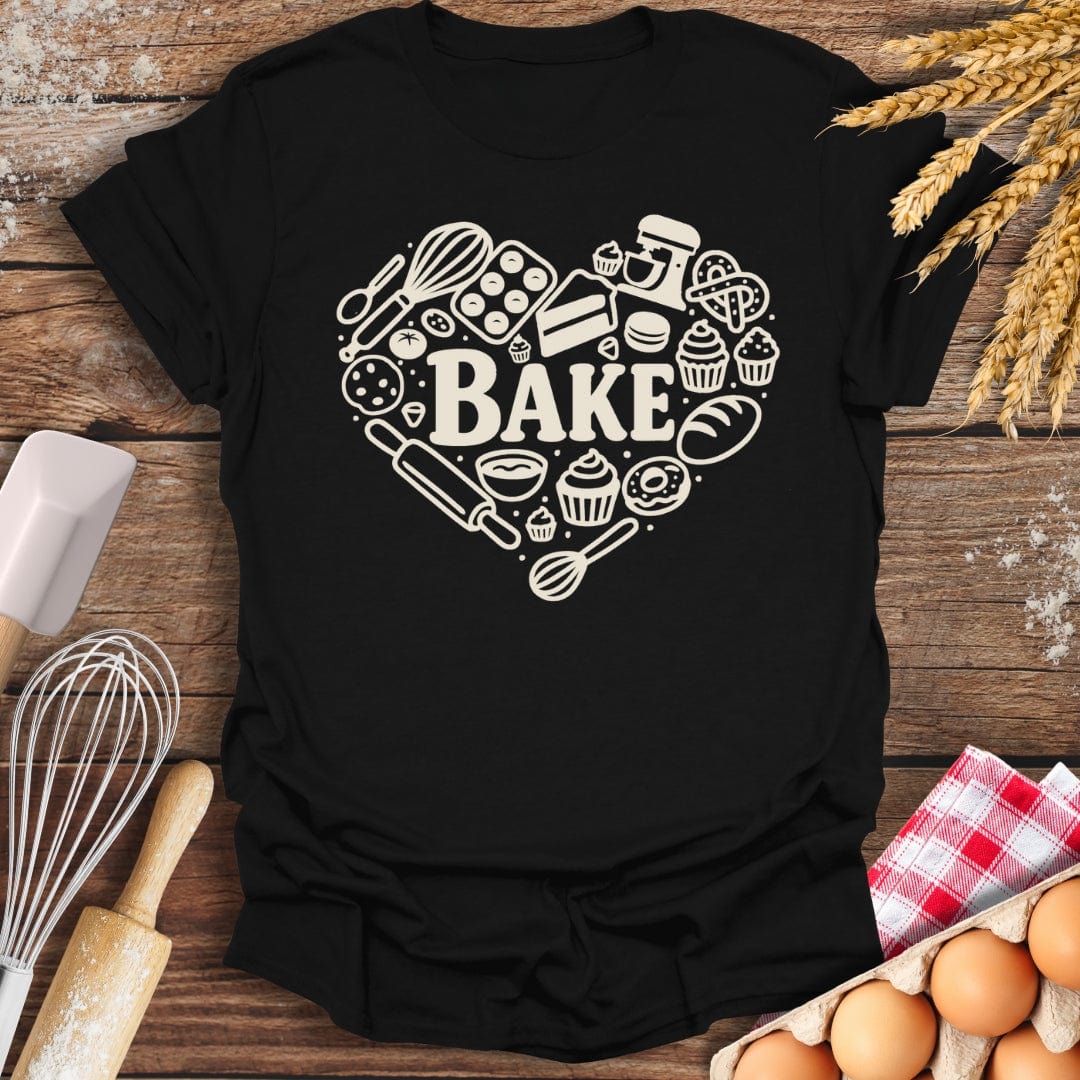 Love Baking T-Shirt Black / S Baking Threads