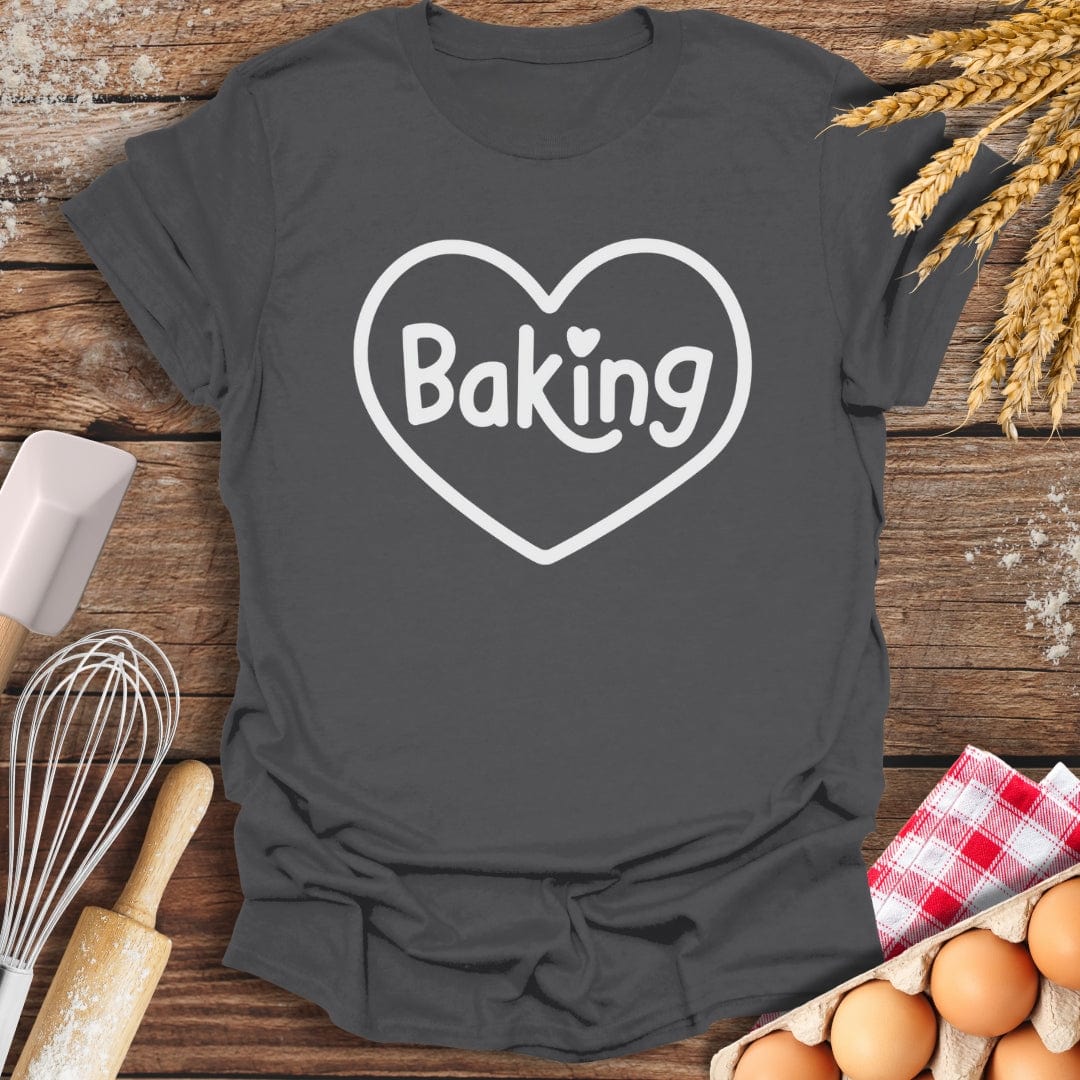 Love Baking T-Shirt Charcoal / S Baking Threads