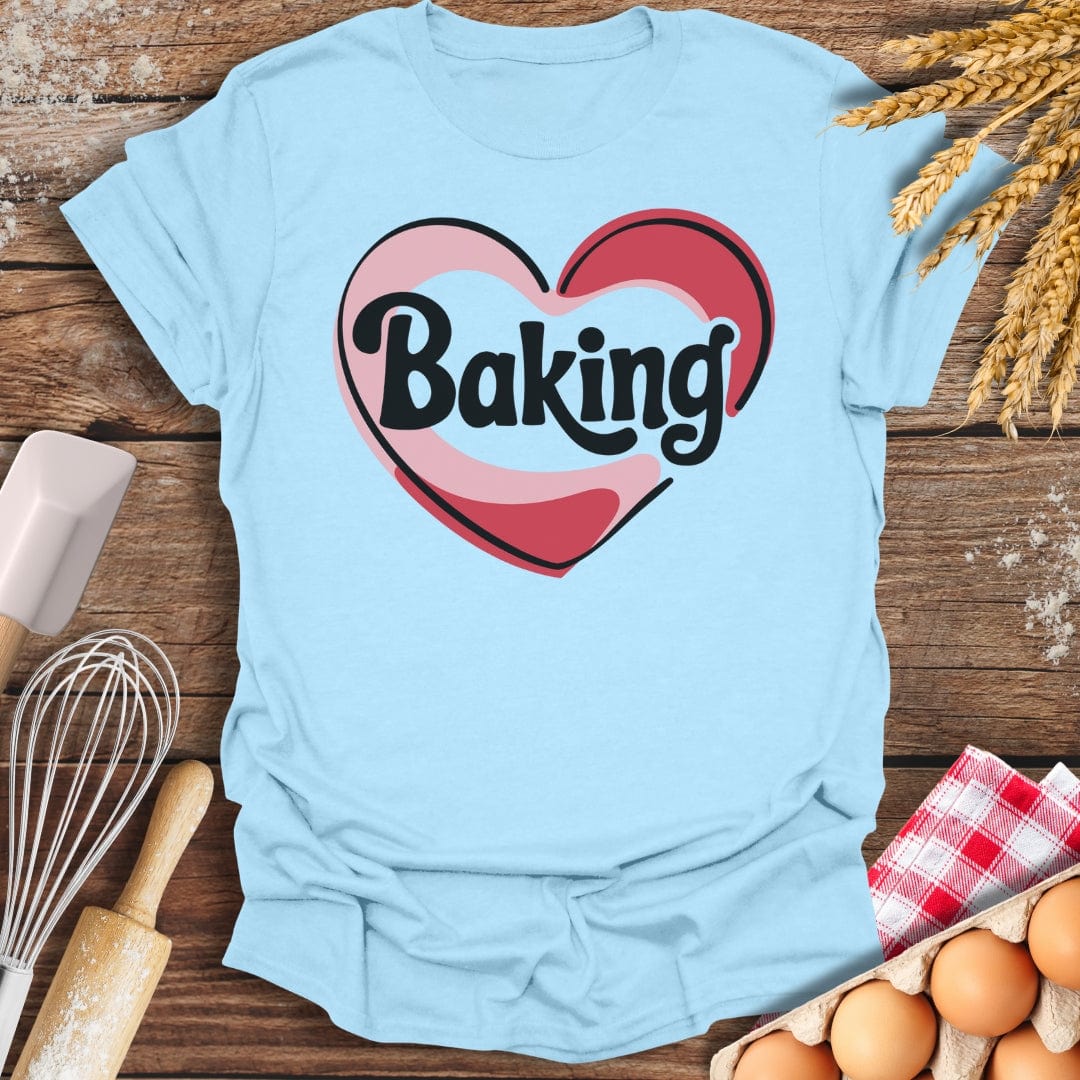 Love Baking T-Shirt Light Blue / S Baking Threads