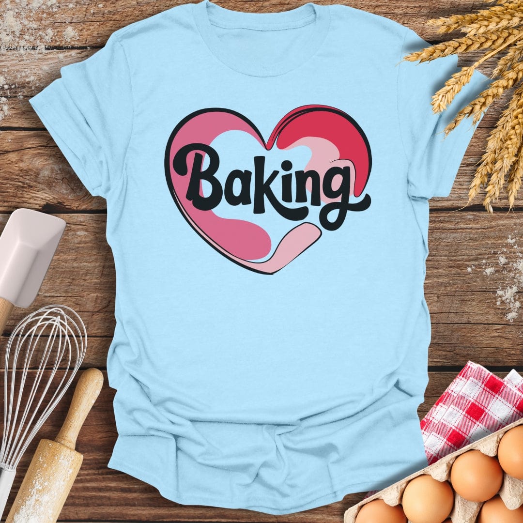 Love Baking T-Shirt Light Blue / S Baking Threads