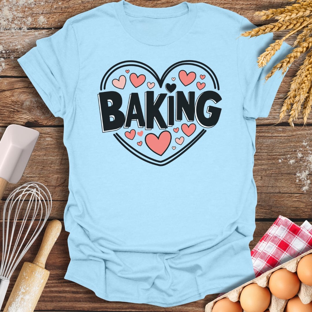 Love Baking T-Shirt Light Blue / S Baking Threads