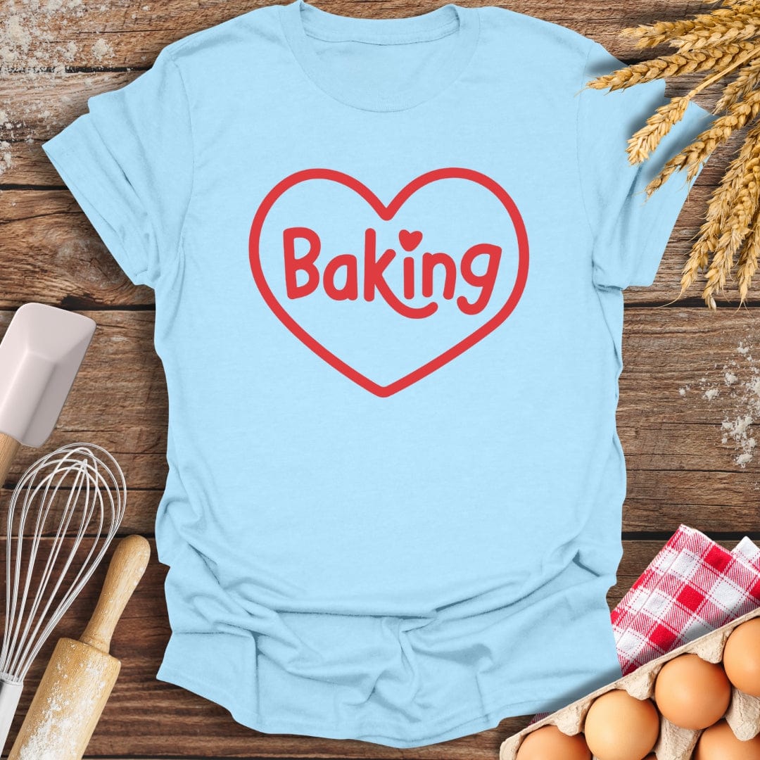 Love Baking T-Shirt Light Blue / S Baking Threads