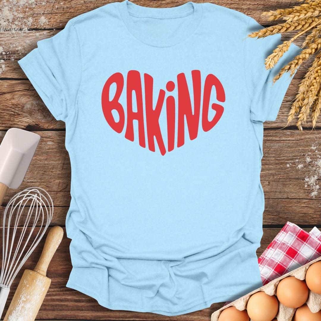 Love Baking T-Shirt Light Blue / S Baking Threads