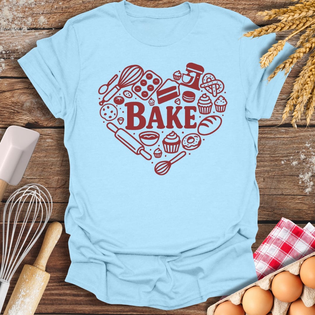 Love Baking T-Shirt Light Blue / S Baking Threads