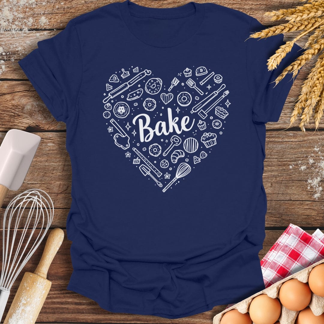 Love Baking T-Shirt Navy / S Baking Threads