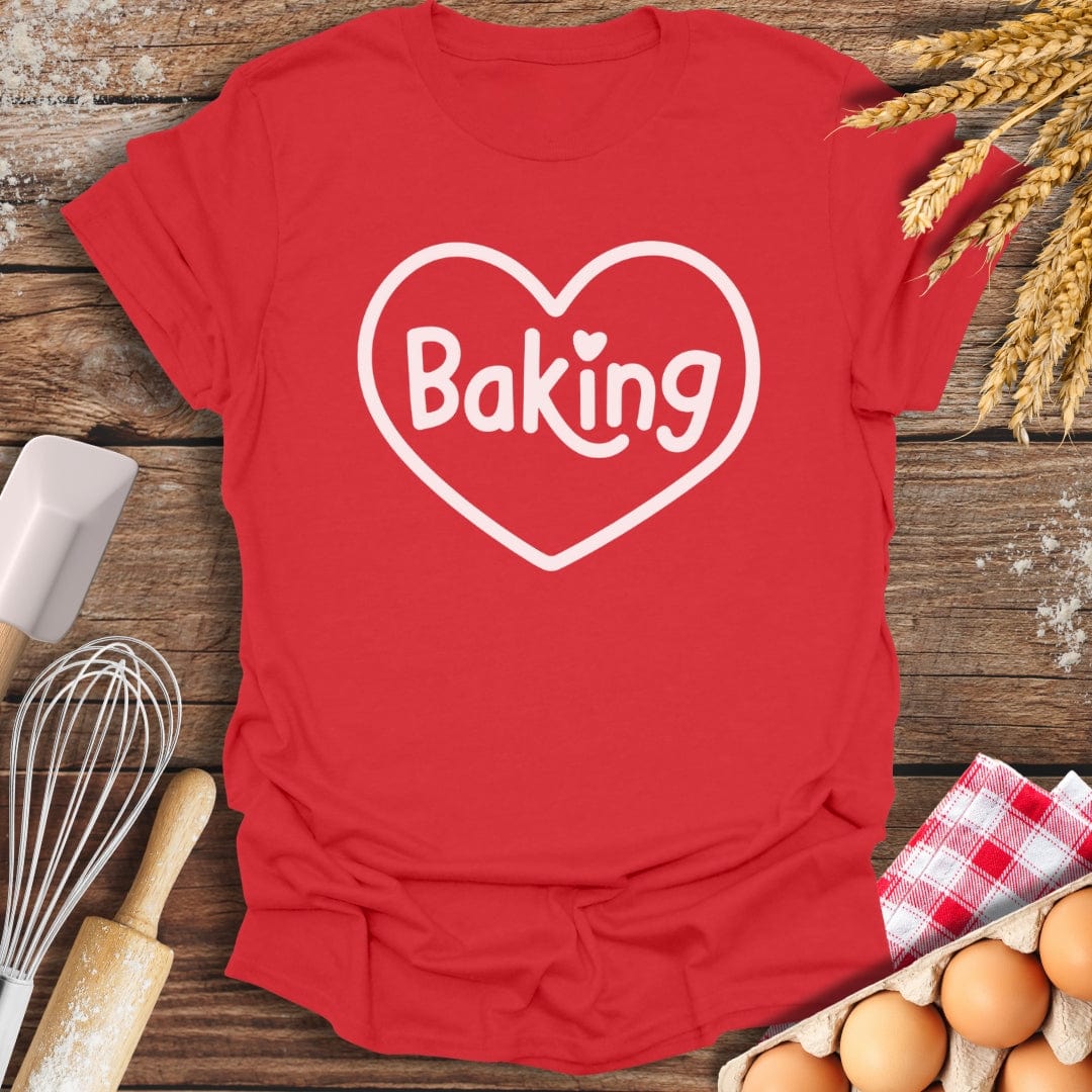 Love Baking T-Shirt Red / S Baking Threads
