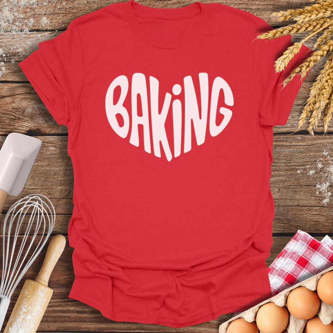 Love Baking T-Shirt Red / S Baking Threads