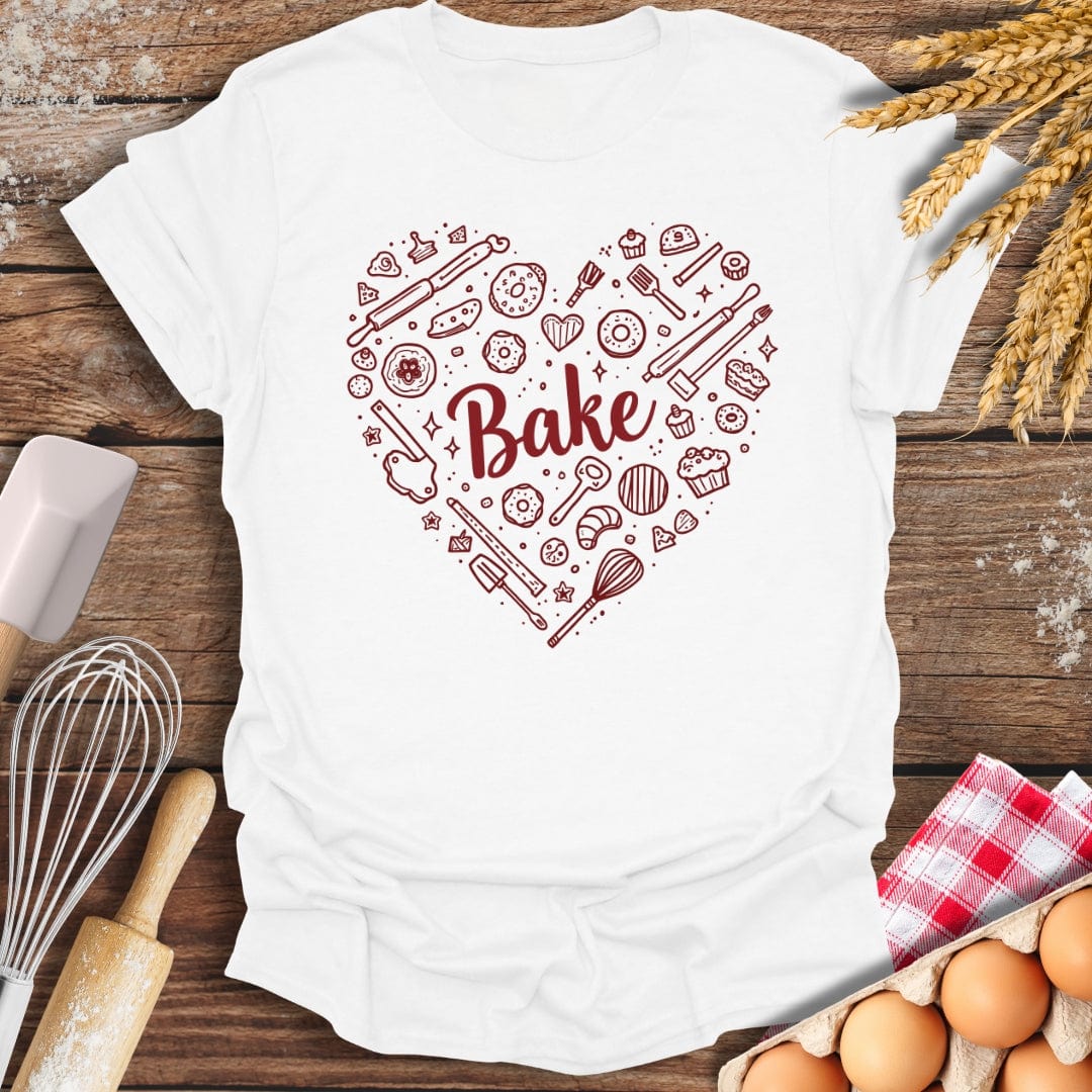 Love Baking T-Shirt White / S Baking Threads