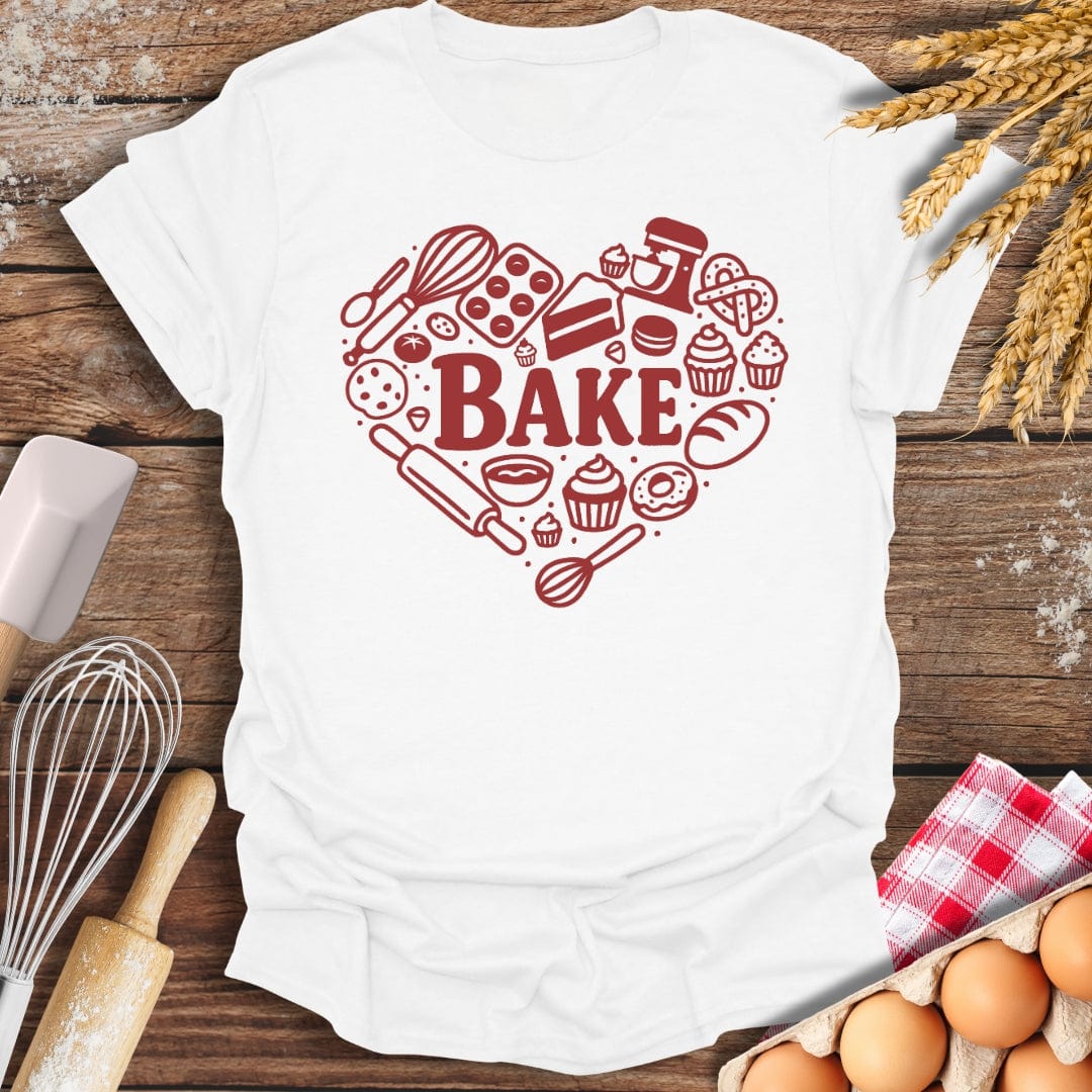 Love Baking T-Shirt White / S Baking Threads