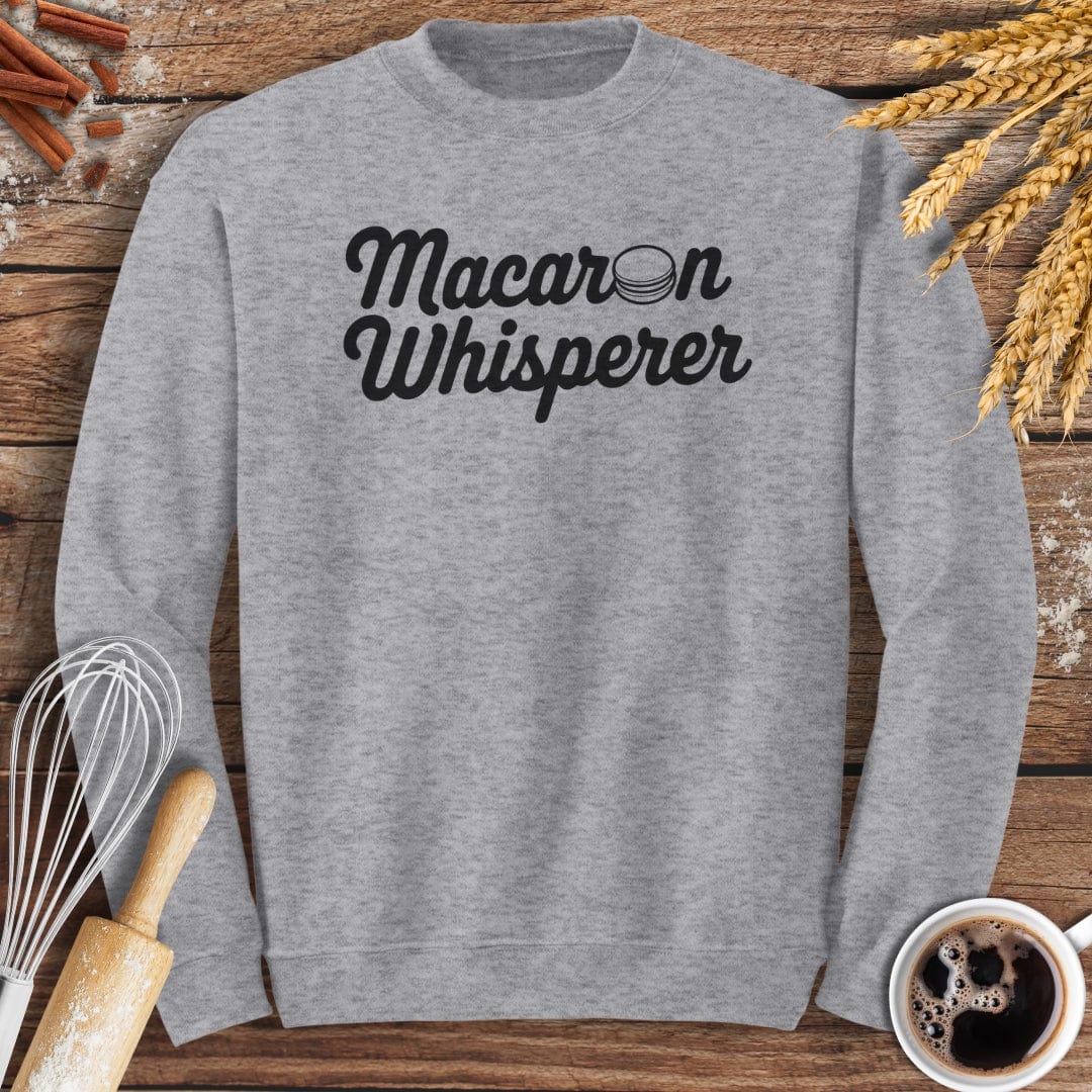 Macaron Whisperer Sweatshirt Baking Threads