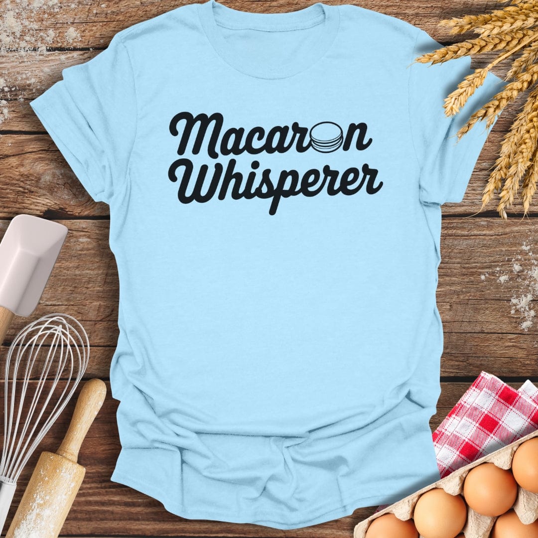 Macaron Whisperer T-Shirt Light Blue / S Baking Threads