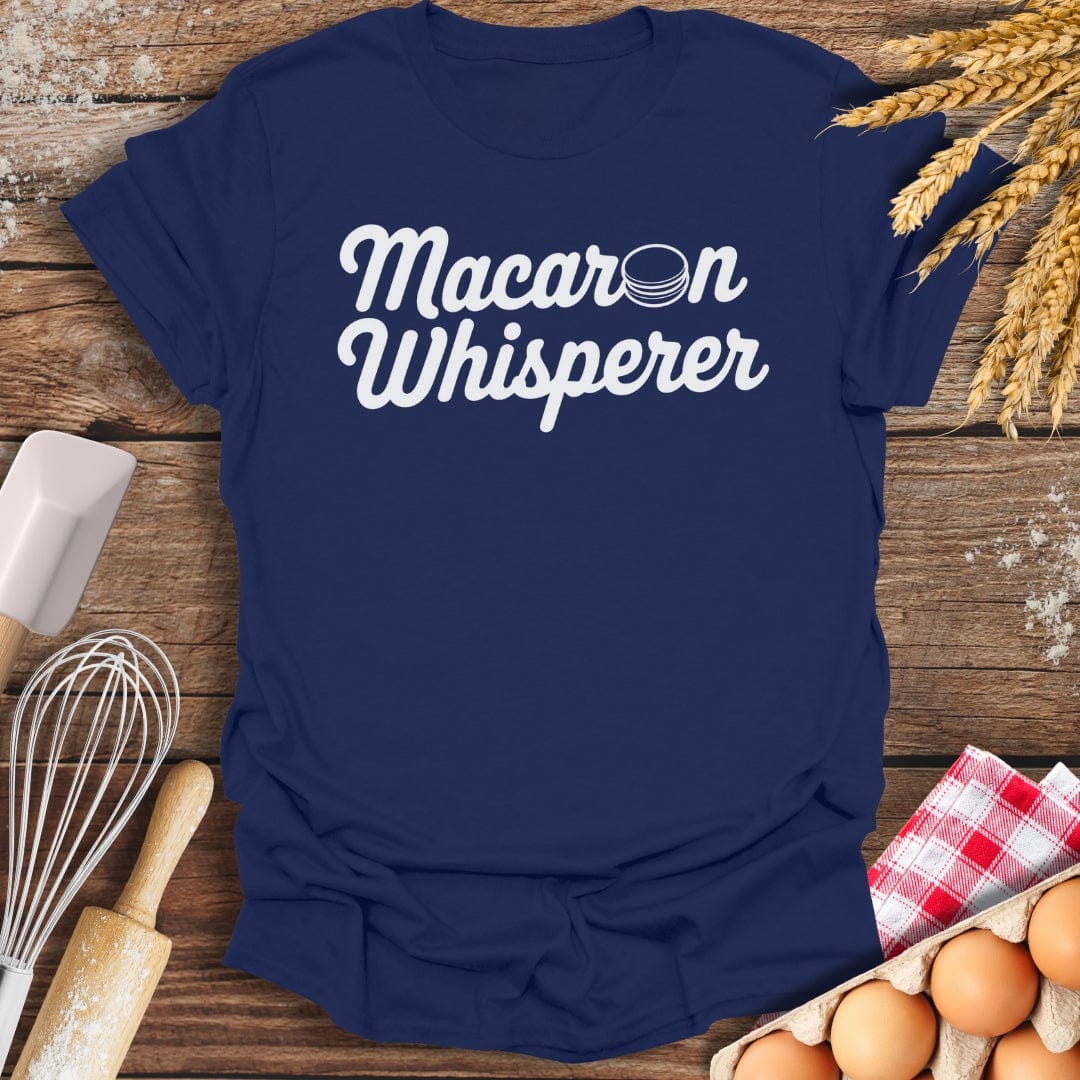 Macaron Whisperer T-Shirt Navy / S Baking Threads