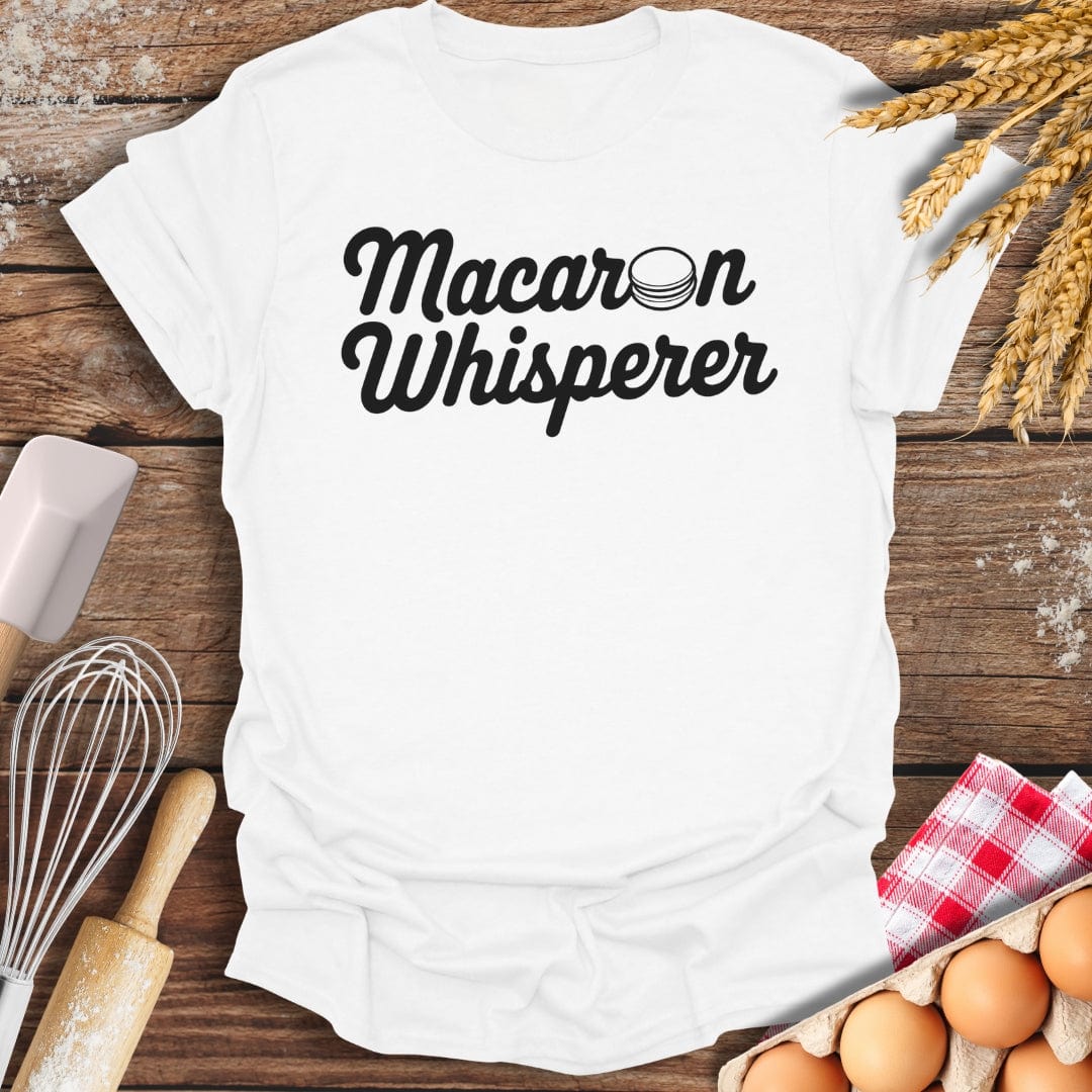 Macaron Whisperer T-Shirt White / S Baking Threads