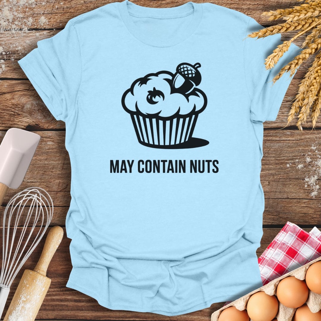 May Contain Nuts T-Shirt Light Blue / S Baking Threads