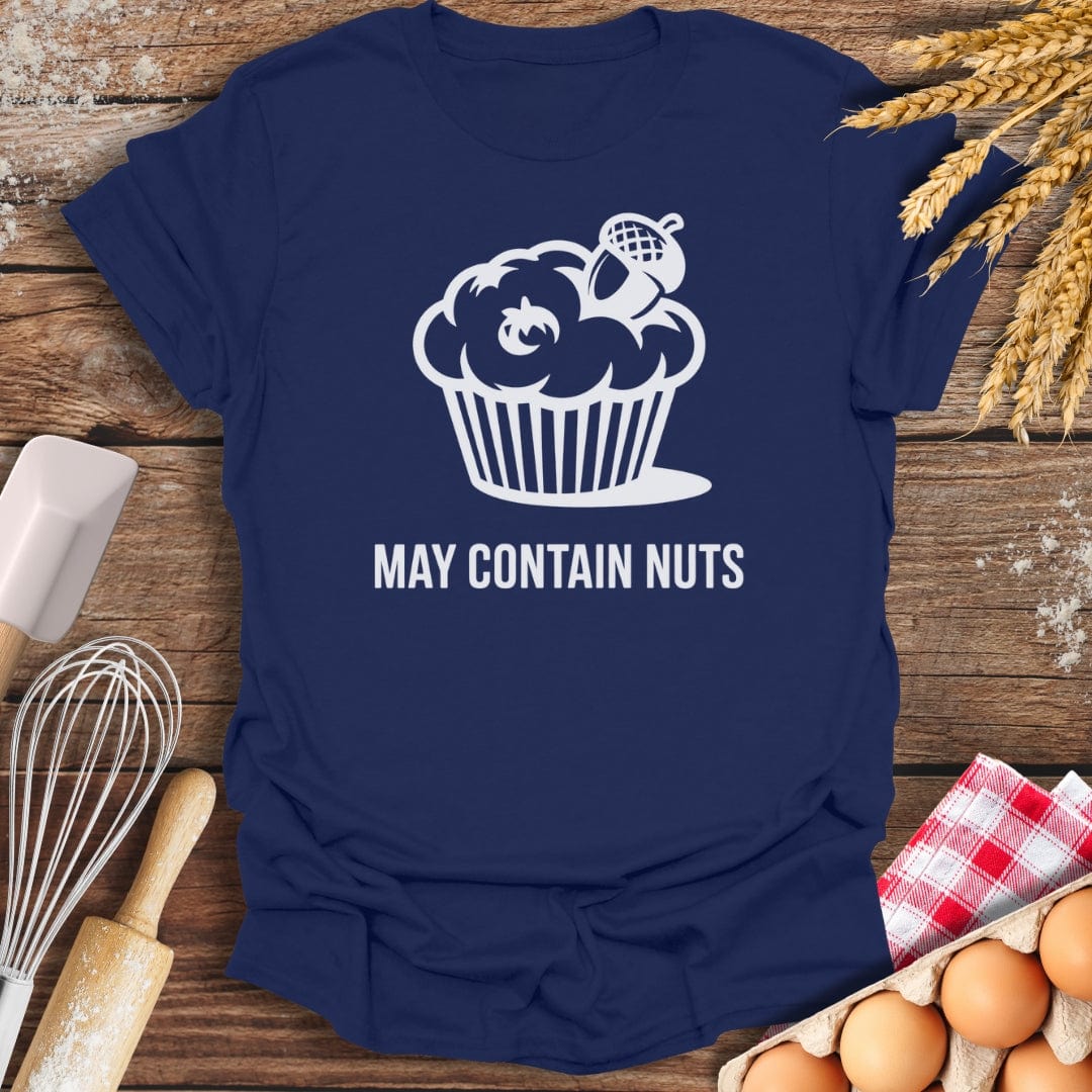 May Contain Nuts T-Shirt Navy / S Baking Threads