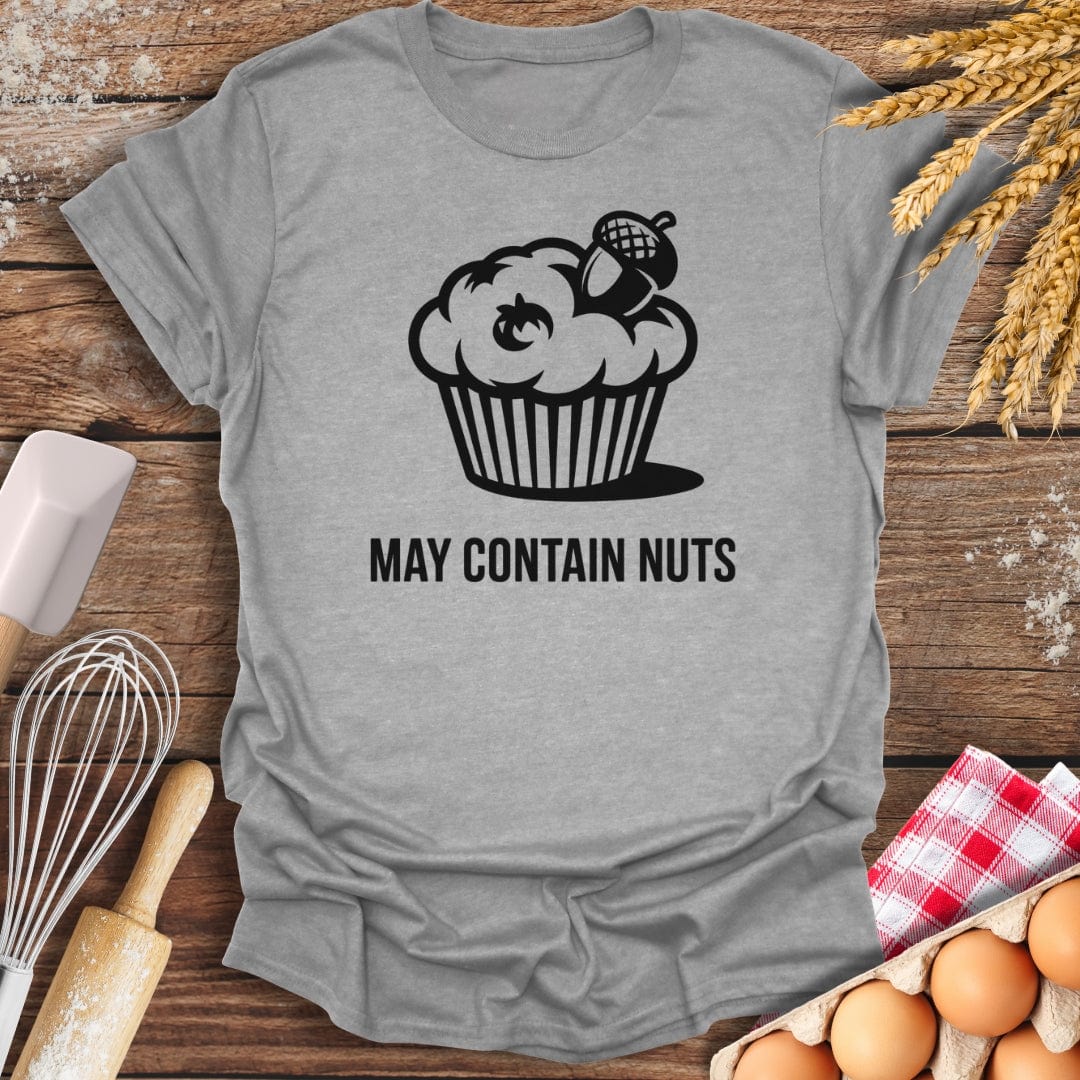May Contain Nuts T-Shirt Sport Grey / S Baking Threads