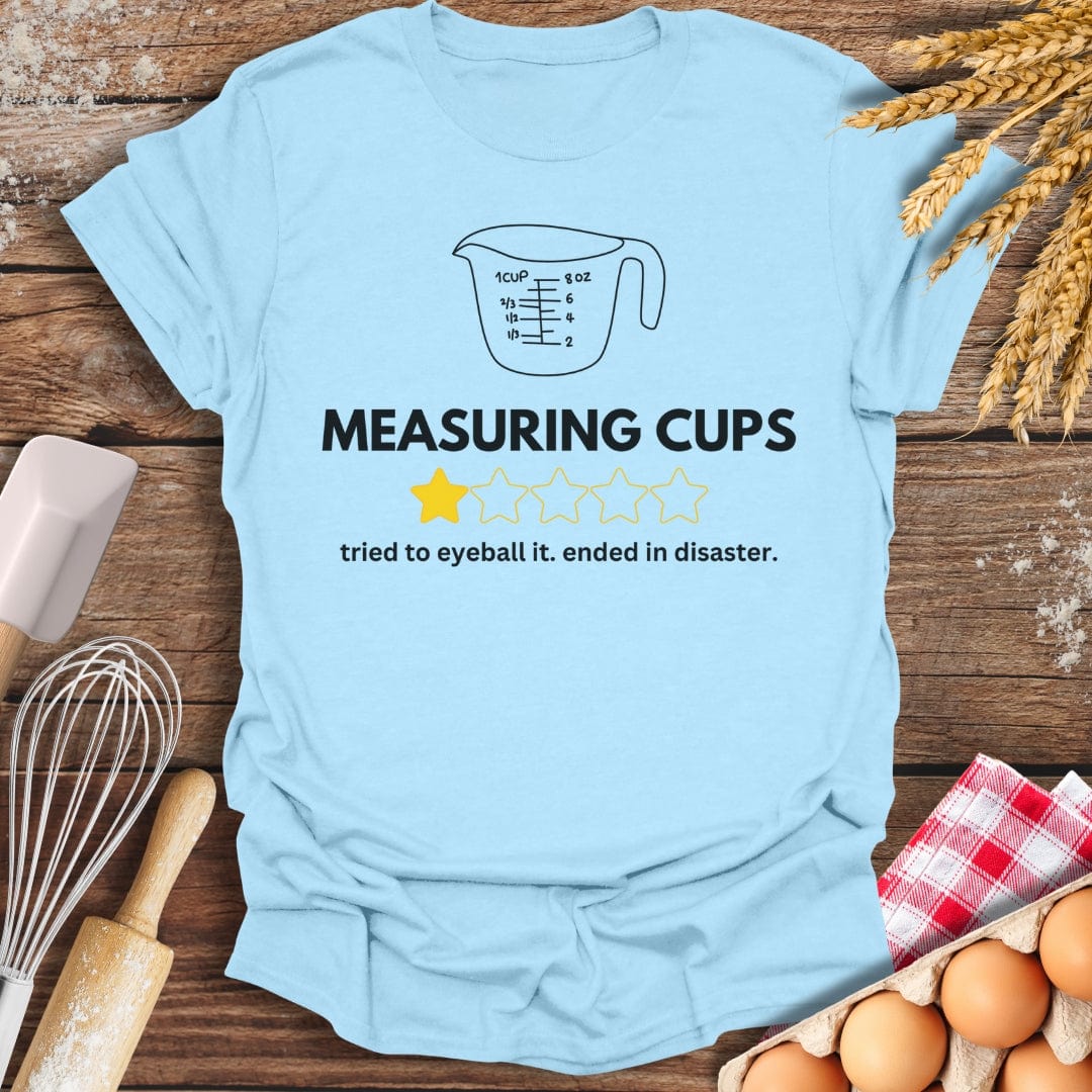 Measuring Cups: 1 Star Review T-Shirt Light Blue / S Baking Threads
