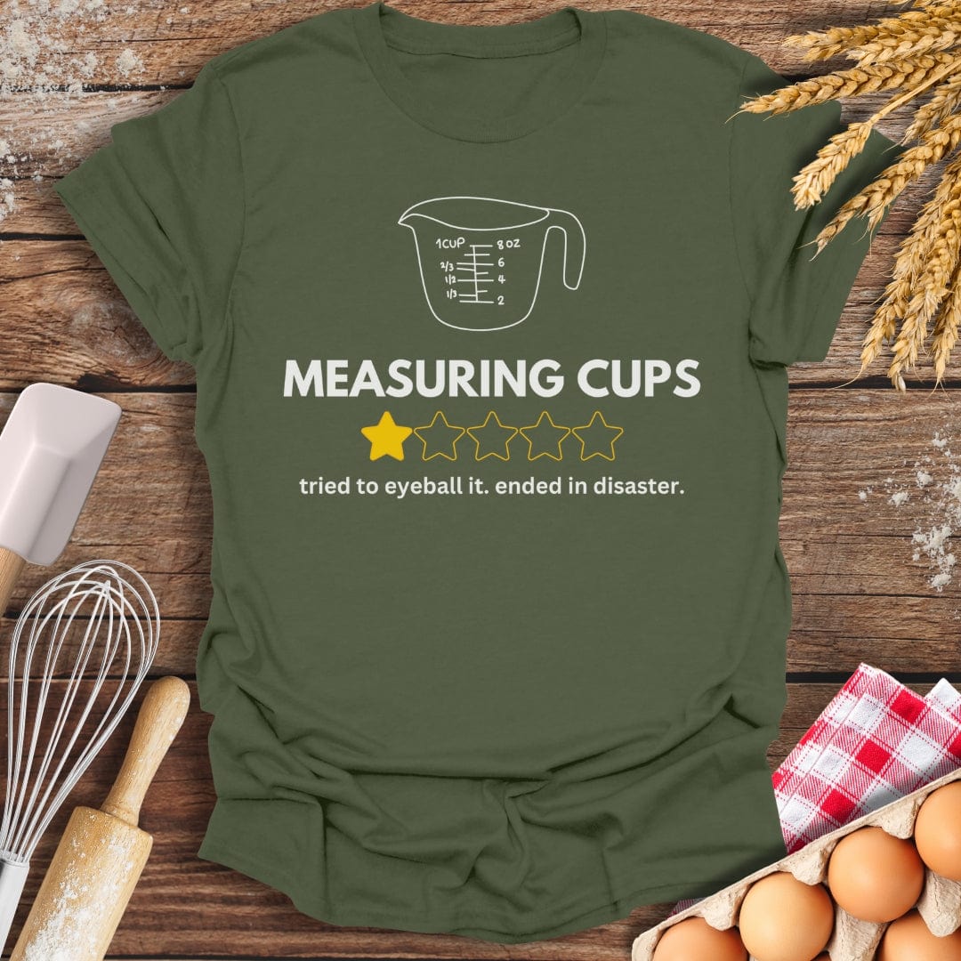 Measuring Cups: 1 Star Review T-Shirt Military Green / S Baking Threads