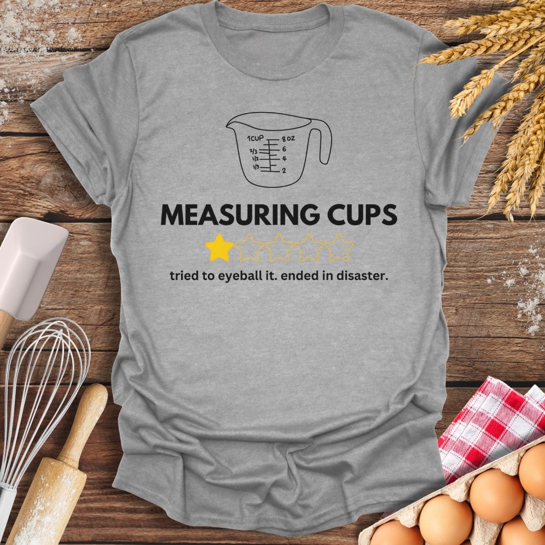 Measuring Cups: 1 Star Review T-Shirt Sport Grey / S Baking Threads