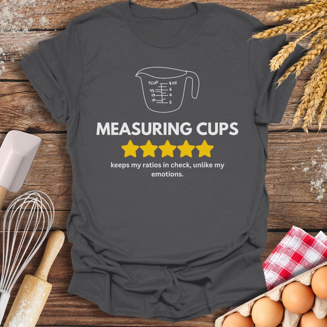 Measuring Cups: 5 Star Review T-Shirt Charcoal / S Baking Threads
