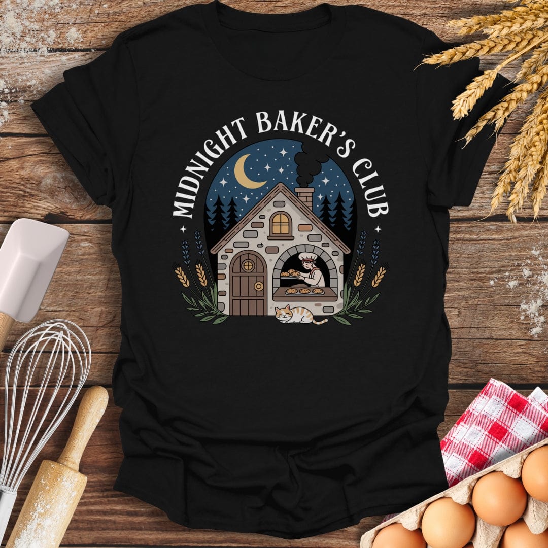 Midnight Baker's Club T-Shirt Black / S Baking Threads