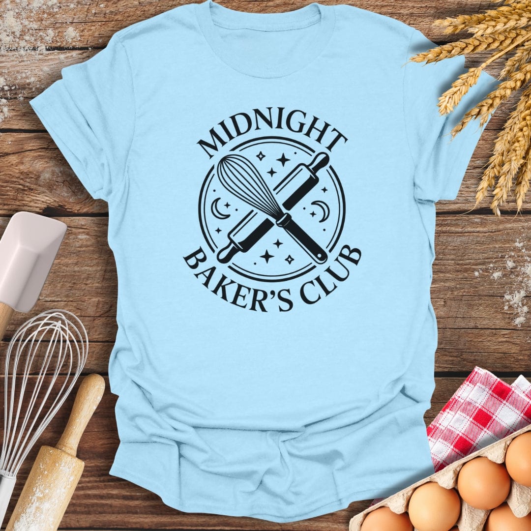 Midnight Baker's Club T-Shirt Light Blue / S Baking Threads