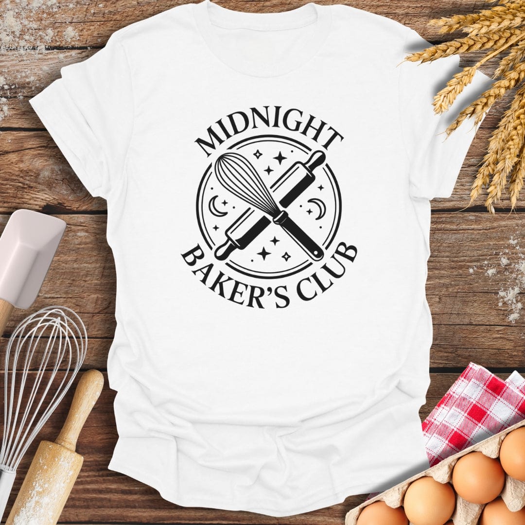 Midnight Baker's Club T-Shirt White / S Baking Threads
