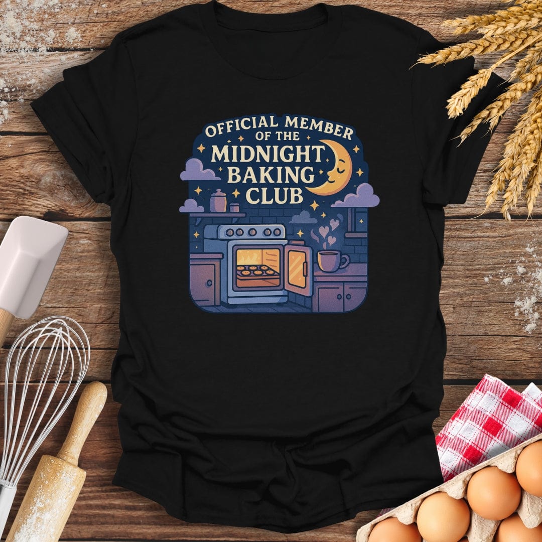 Midnight Baking Club T-Shirt Black / S Baking Threads