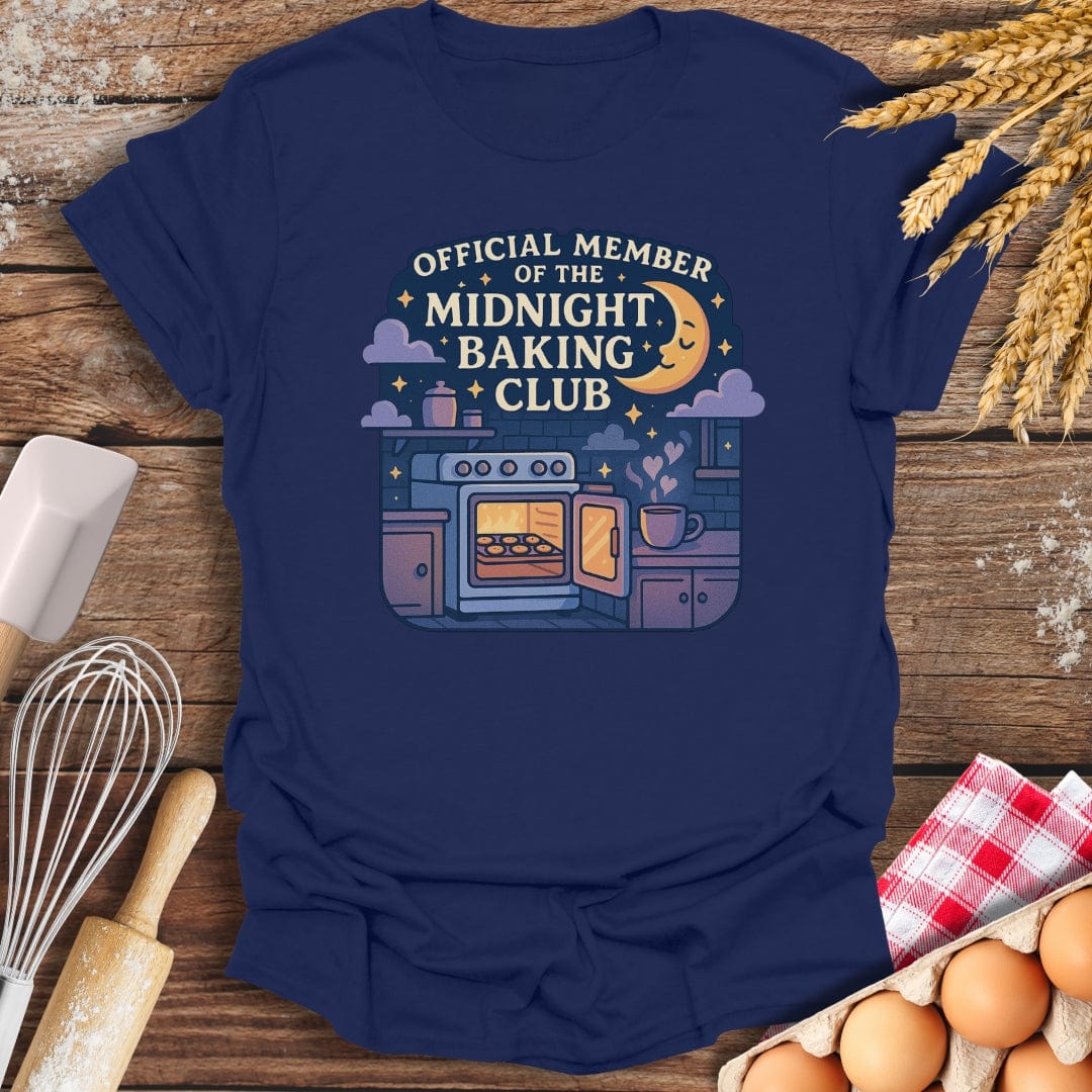 Midnight Baking Club T-Shirt Navy / S Baking Threads