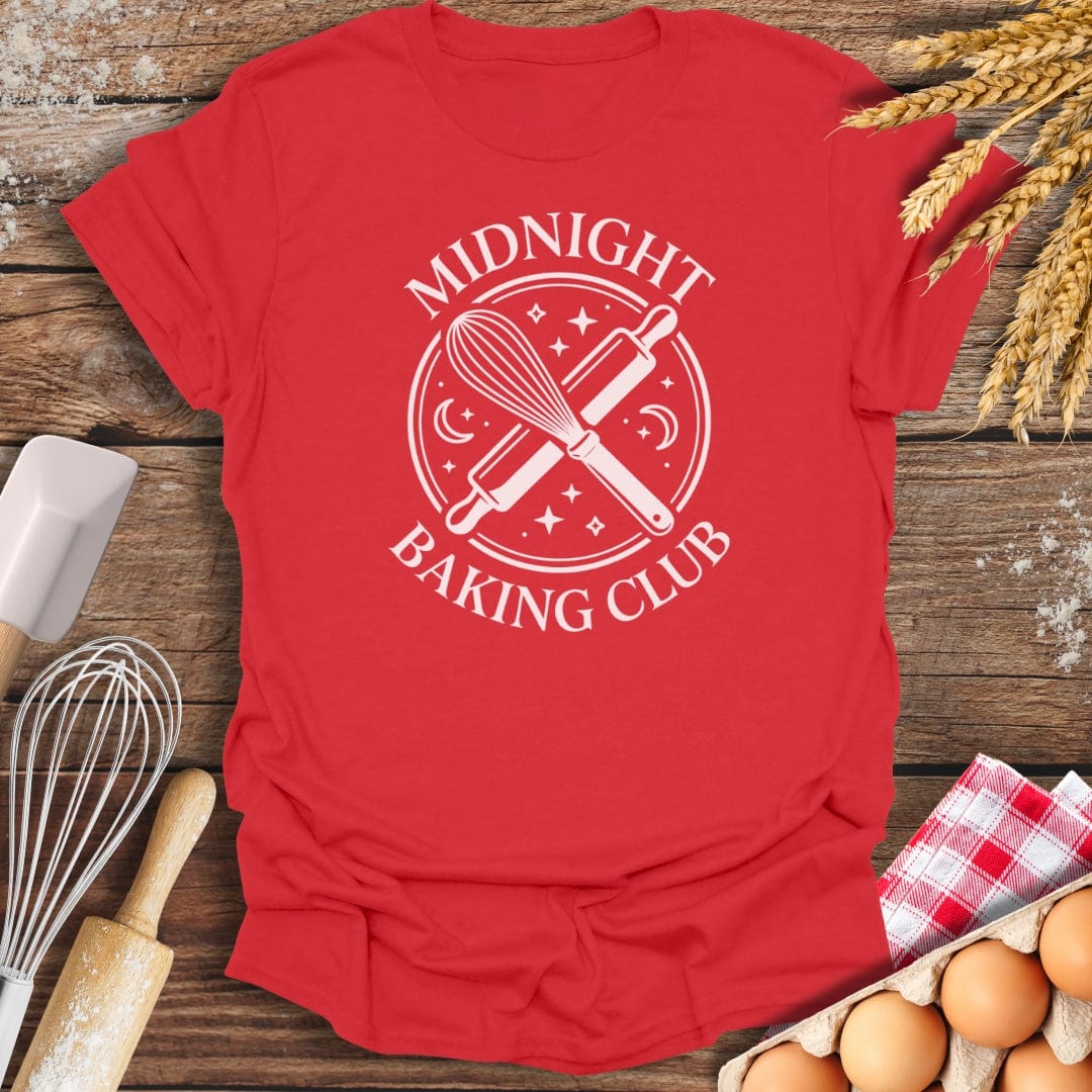 Midnight Baking Club T-Shirt Red / S Baking Threads