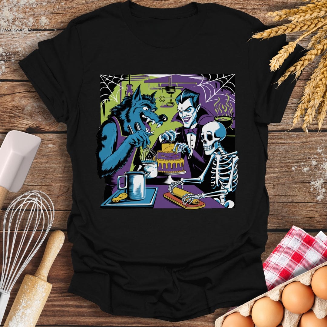 Monster's Bake Off T-Shirt Black / S Baking Threads