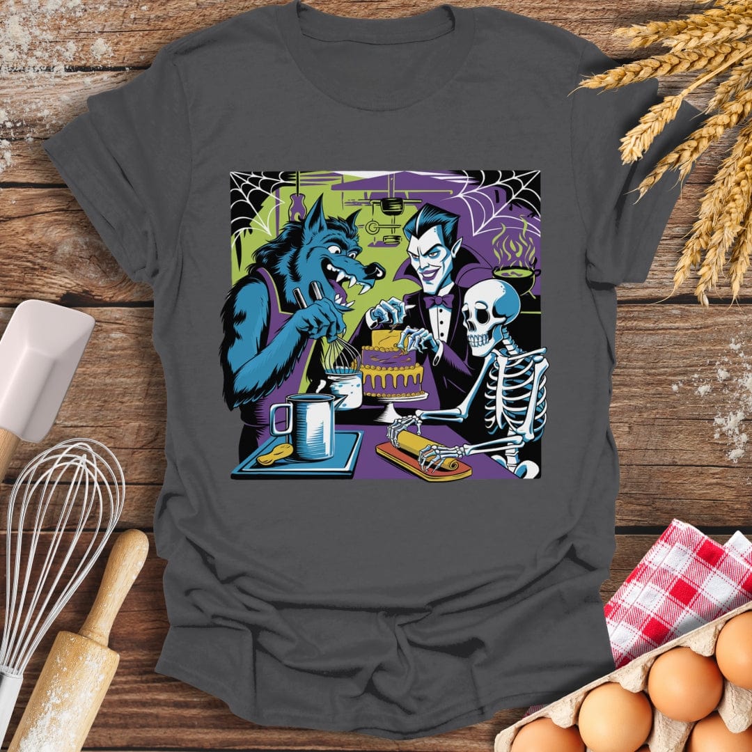 Monster's Bake Off T-Shirt Charcoal / S Baking Threads