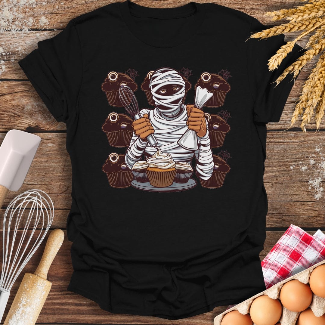 Mummy's Muffin Madness T-Shirt Black / S Baking Threads