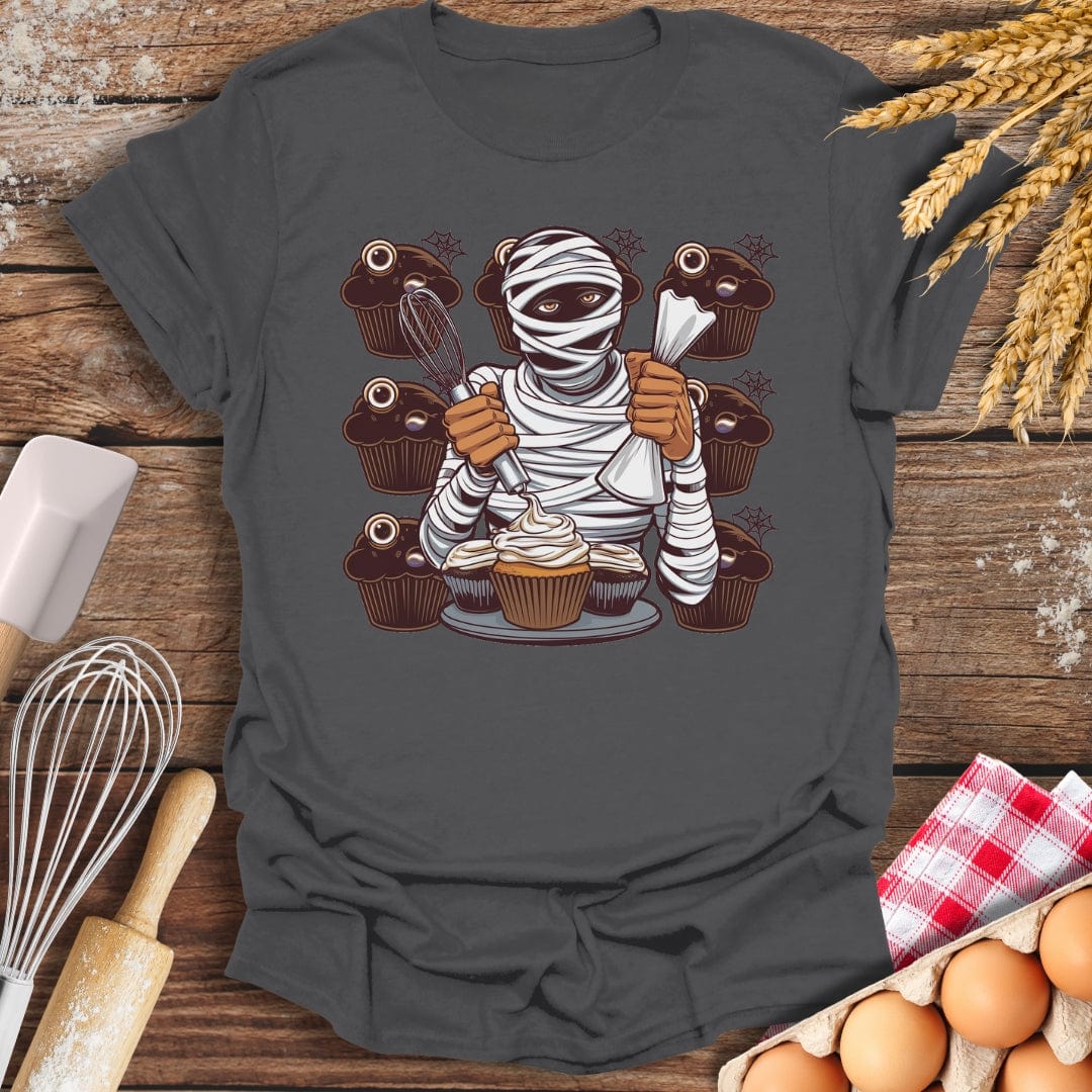 Mummy's Muffin Madness T-Shirt Charcoal / S Baking Threads