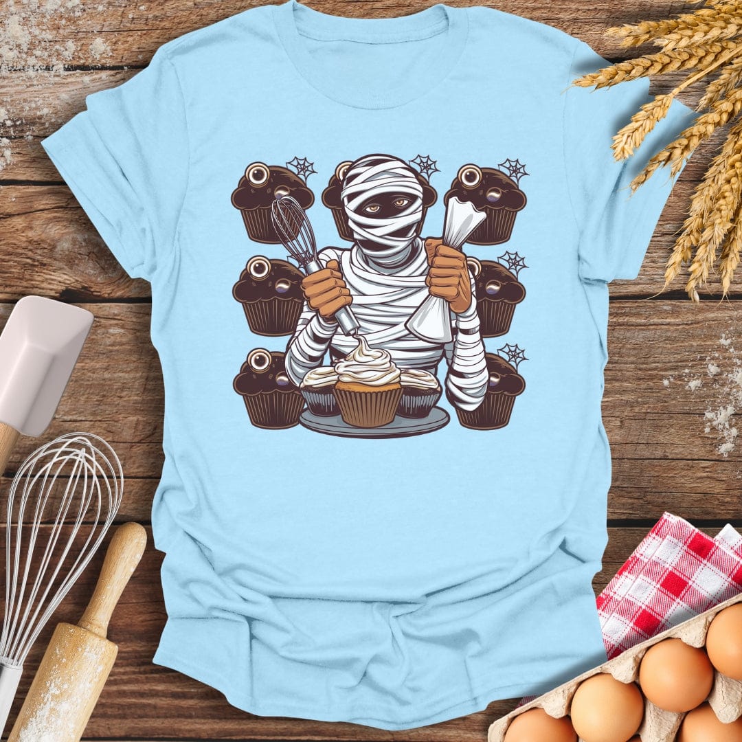 Mummy's Muffin Madness T-Shirt Light Blue / S Baking Threads