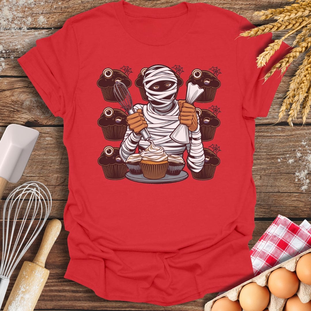 Mummy's Muffin Madness T-Shirt Red / S Baking Threads