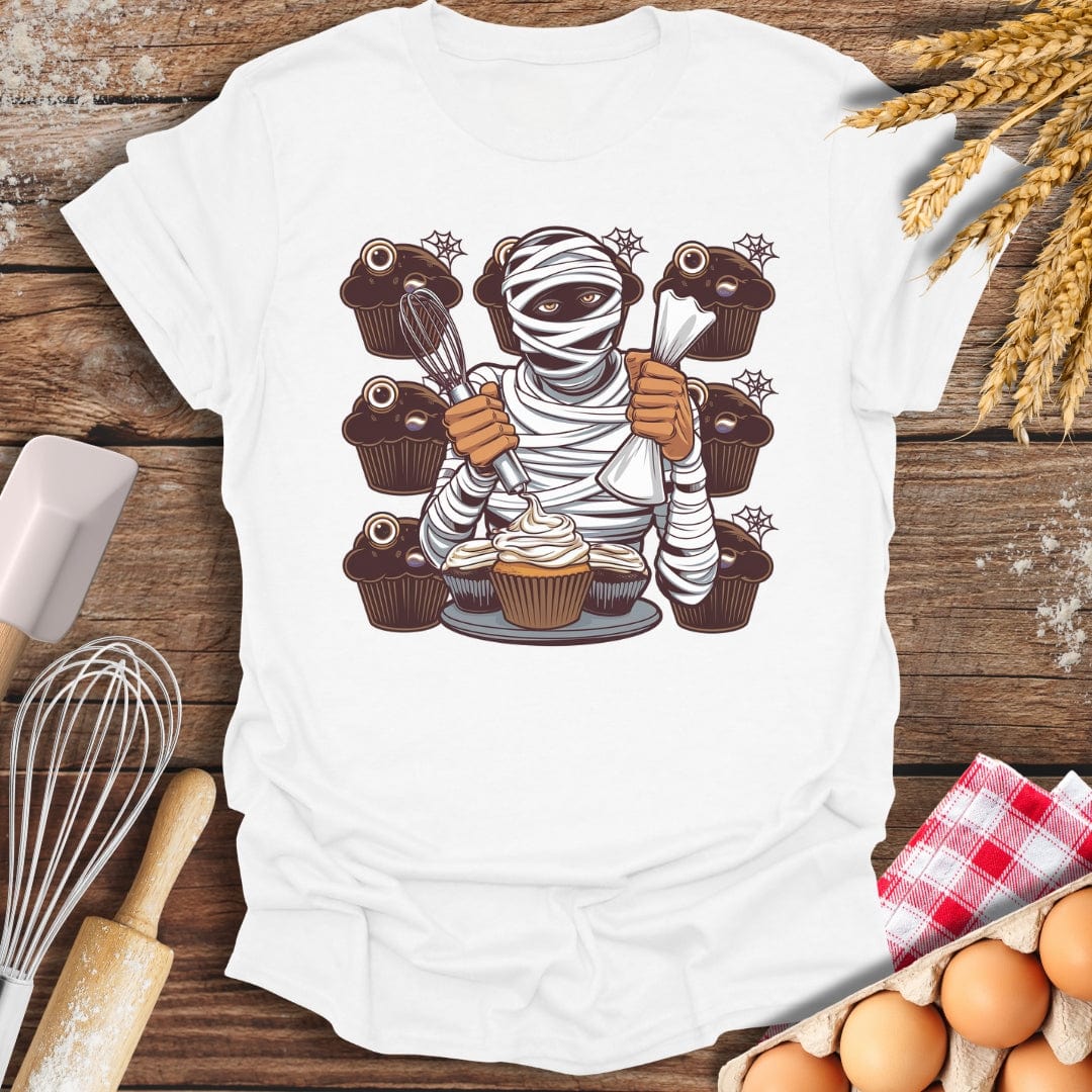Mummy's Muffin Madness T-Shirt White / S Baking Threads