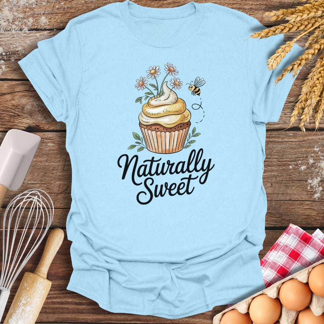 Naturally Sweet Bee T-Shirt Light Blue / S Baking Threads