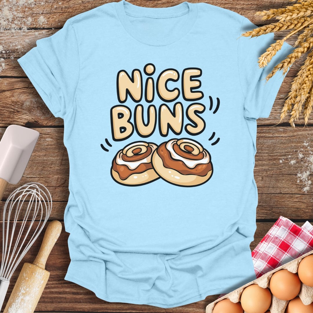 Nice Buns T-Shirt Light Blue / S Baking Threads