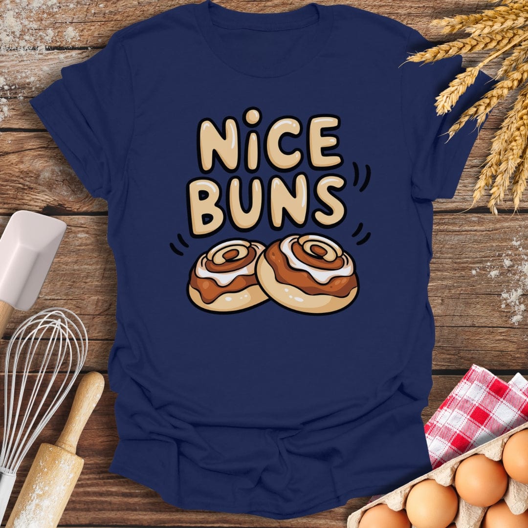 Nice Buns T-Shirt Navy / S Baking Threads