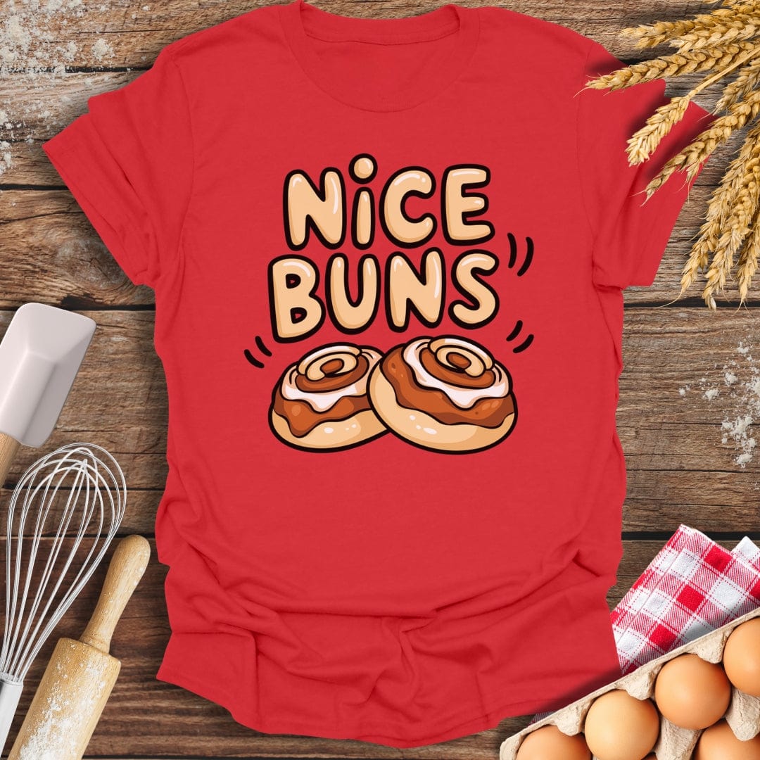 Nice Buns T-Shirt Red / S Baking Threads