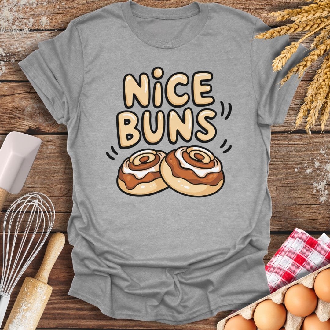Nice Buns T-Shirt Sport Grey / S Baking Threads