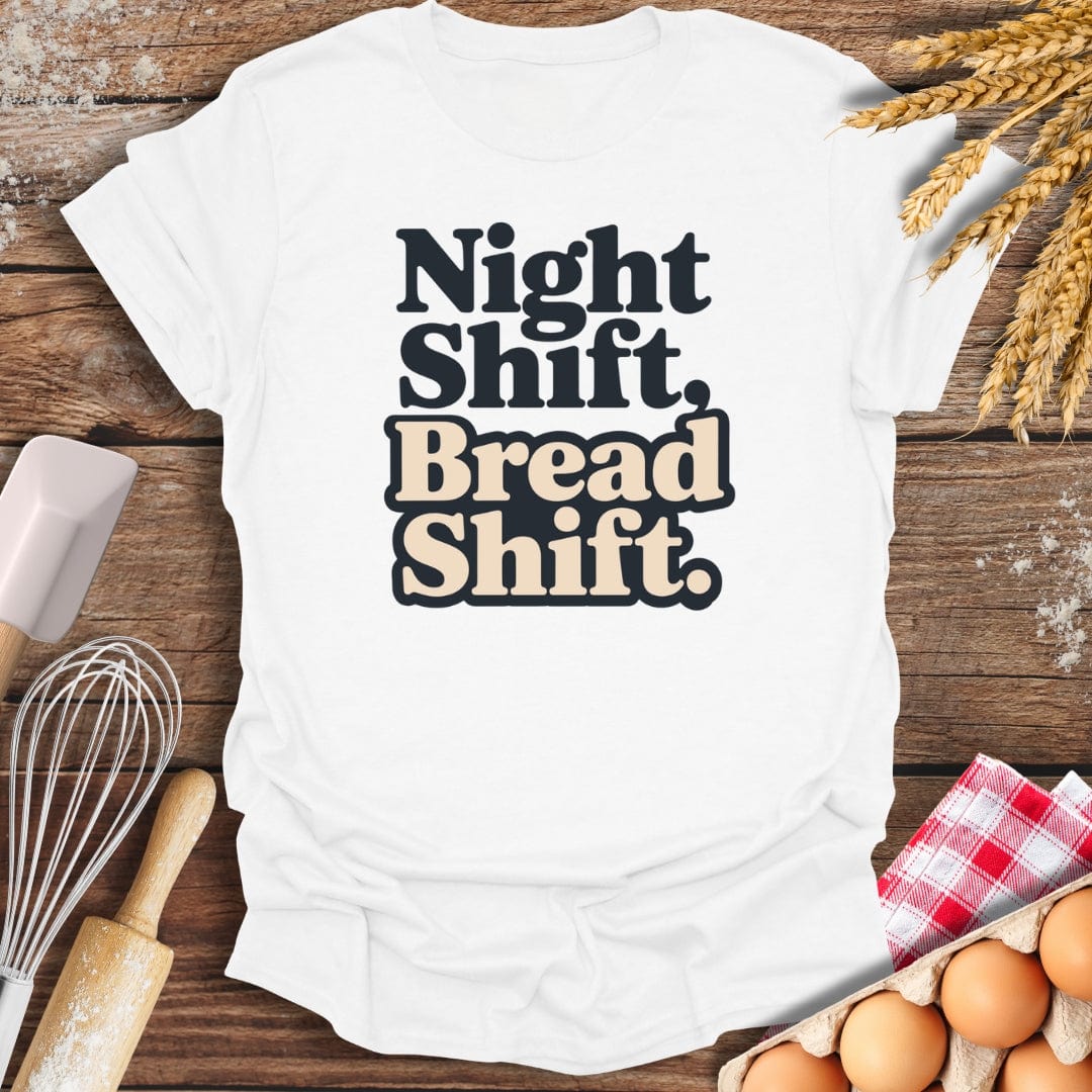Night Shift T-Shirt White / S Baking Threads